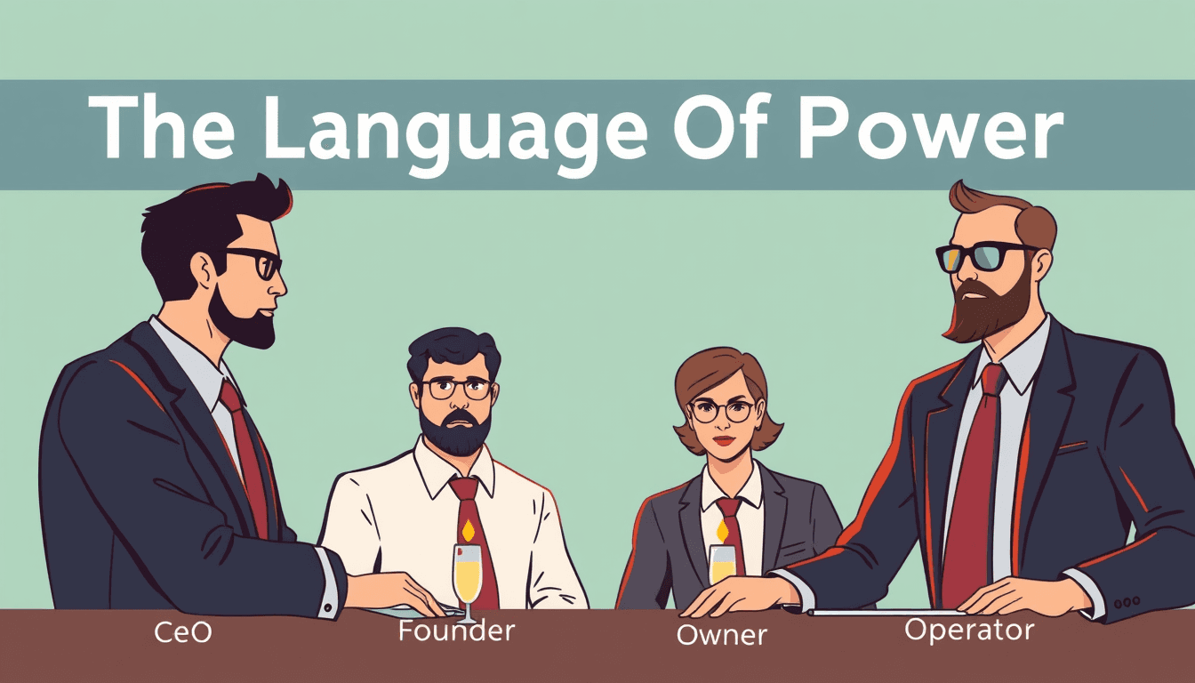 The Language Of Power - CEO vs Founder vs Owner vs Operator