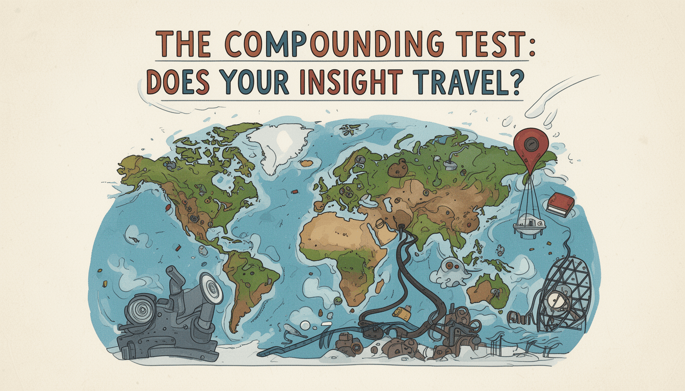 The Compounding Test: Does Your Insight Travel?