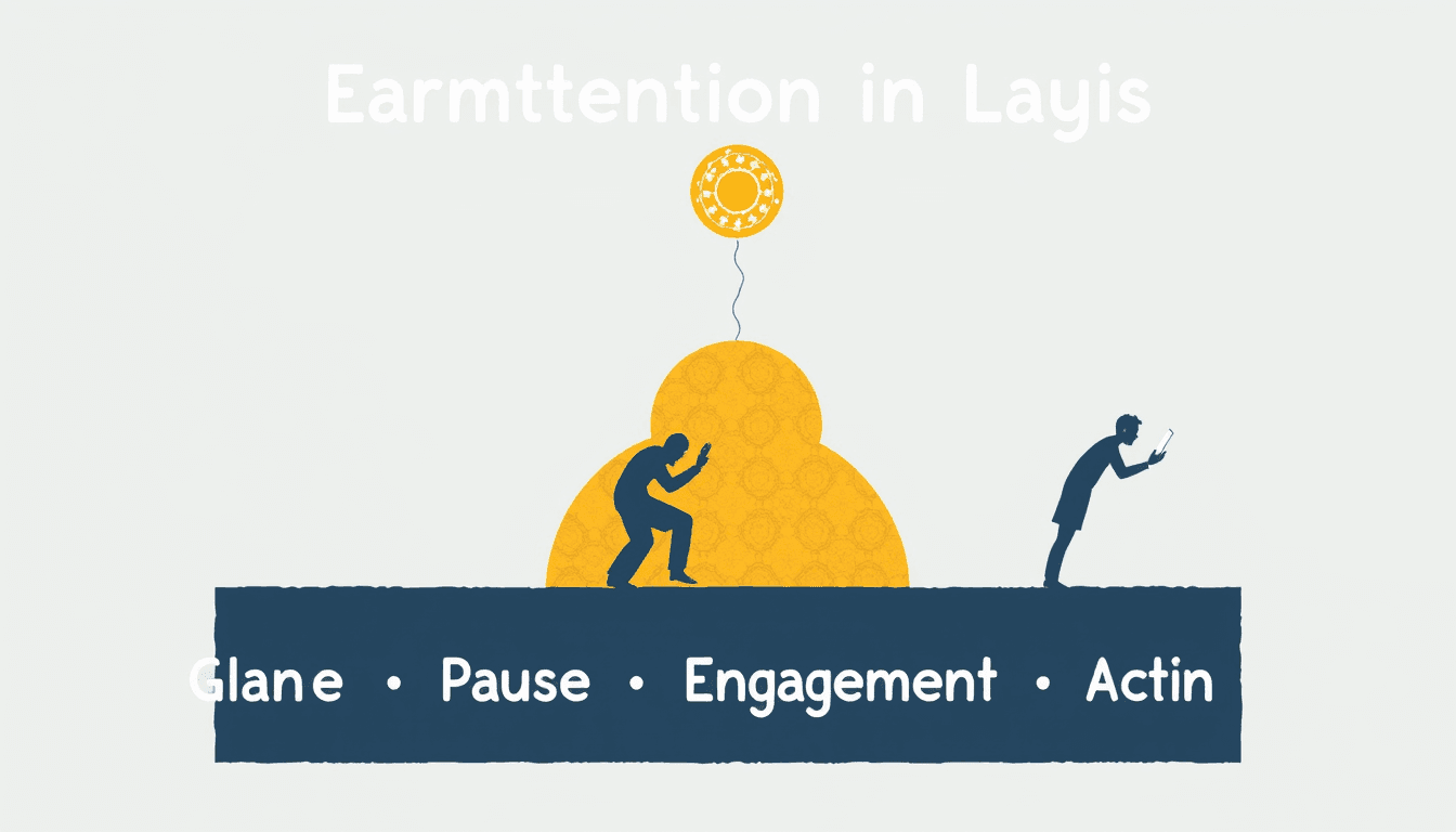 Earn Attention in Layers: Glance → Pause → Engagement → Action