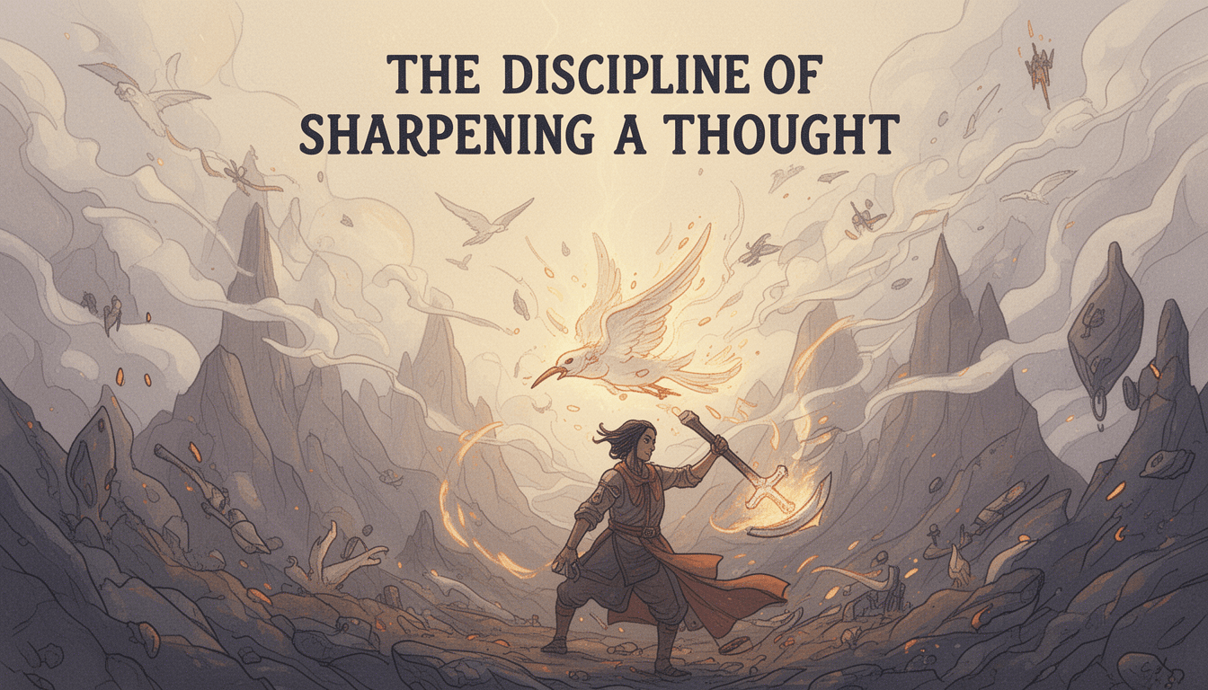 The Discipline of Sharpening a Thought