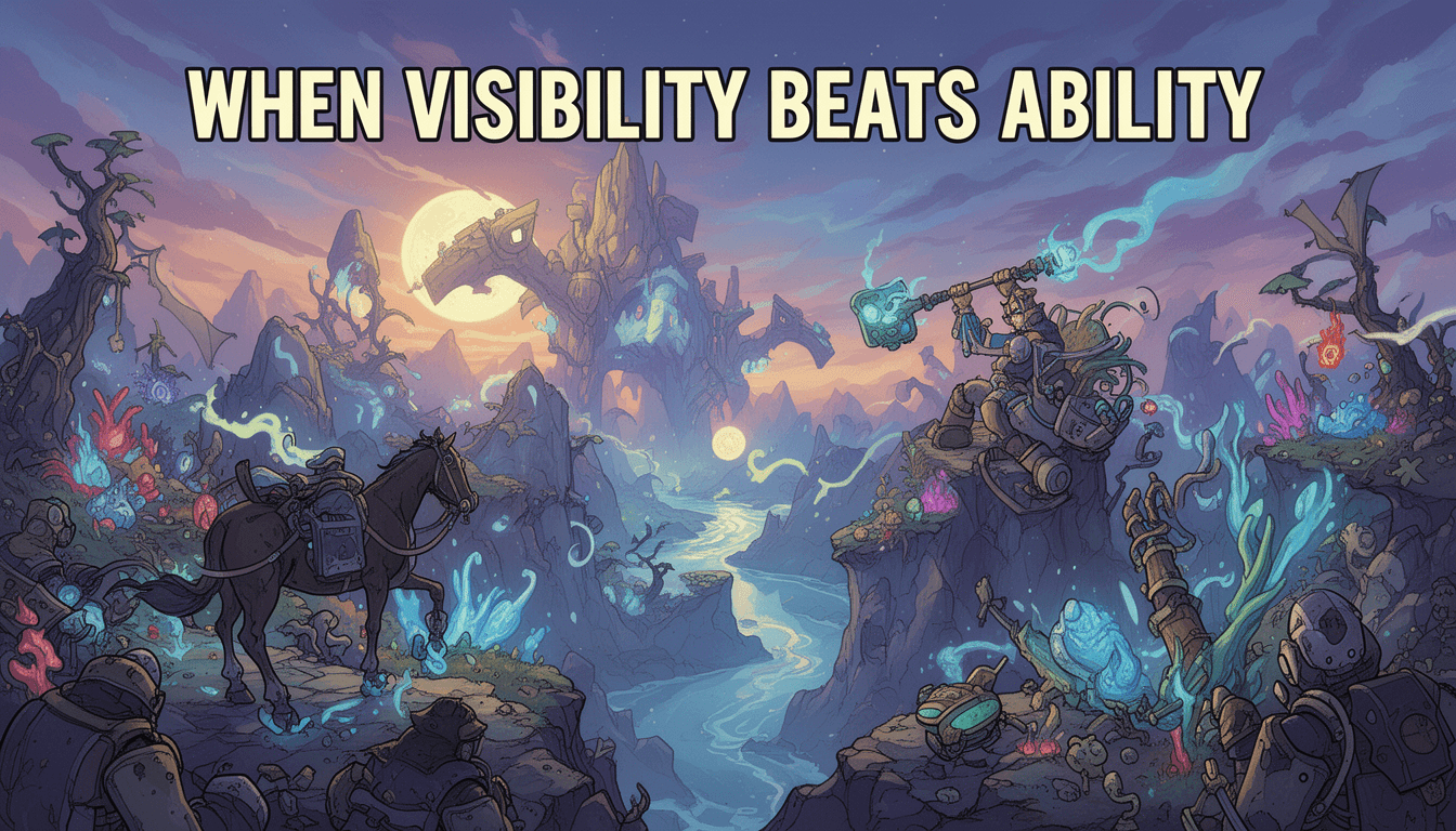 When Visibility Beats Ability